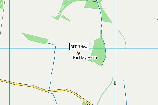 NN14 4AJ map - OS VectorMap District (Ordnance Survey) NN14 4AJ map - OS VectorMap District (Ordnance Survey)