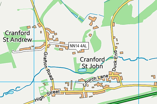 NN14 4AL map - OS VectorMap District (Ordnance Survey) NN14 4AL map - OS VectorMap District (Ordnance Survey)