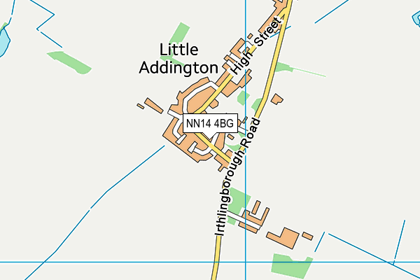 NN14 4BG map - OS VectorMap District (Ordnance Survey) NN14 4BG map - OS VectorMap District (Ordnance Survey)