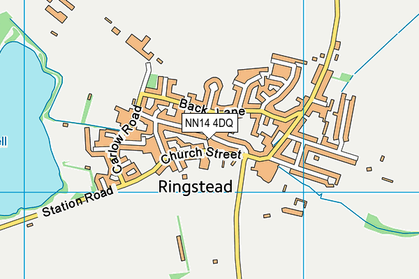NN14 4DQ map - OS VectorMap District (Ordnance Survey)