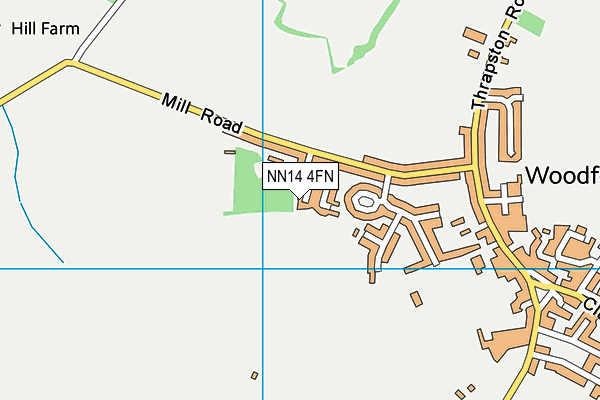 NN14 4FN map - OS VectorMap District (Ordnance Survey) NN14 4FN map - OS VectorMap District (Ordnance Survey)