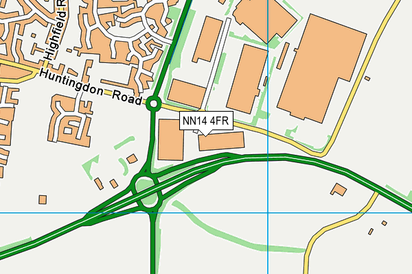 NN14 4FR map - OS VectorMap District (Ordnance Survey) NN14 4FR map - OS VectorMap District (Ordnance Survey)