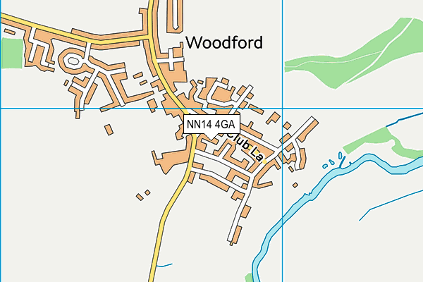 NN14 4GA map - OS VectorMap District (Ordnance Survey) NN14 4GA map - OS VectorMap District (Ordnance Survey)