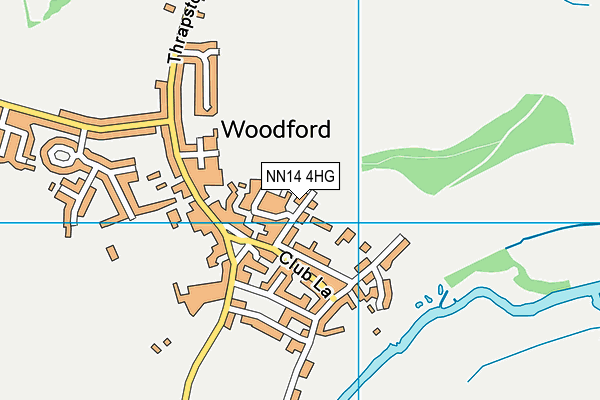 NN14 4HG map - OS VectorMap District (Ordnance Survey)