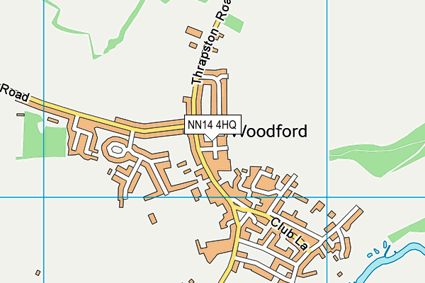 NN14 4HQ map - OS VectorMap District (Ordnance Survey)