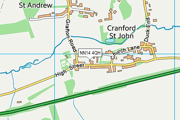 NN14 4QH map - OS VectorMap District (Ordnance Survey) NN14 4QH map - OS VectorMap District (Ordnance Survey)