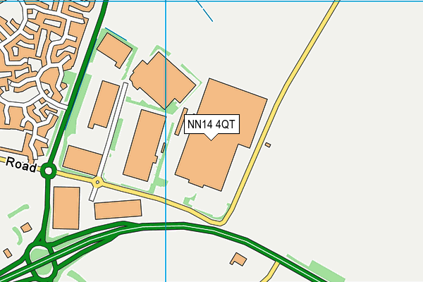 NN14 4QT map - OS VectorMap District (Ordnance Survey) NN14 4QT map - OS VectorMap District (Ordnance Survey)