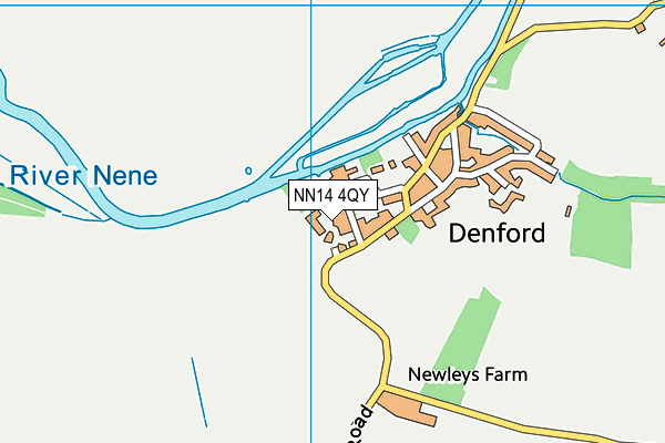 NN14 4QY map - OS VectorMap District (Ordnance Survey)