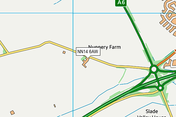 NN14 6AW map - OS VectorMap District (Ordnance Survey) NN14 6AW map - OS VectorMap District (Ordnance Survey)