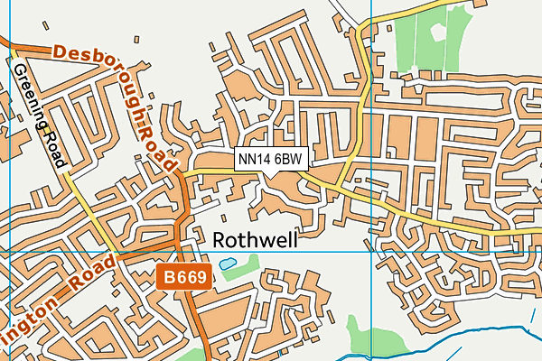 NN14 6BW map - OS VectorMap District (Ordnance Survey) NN14 6BW map - OS VectorMap District (Ordnance Survey)