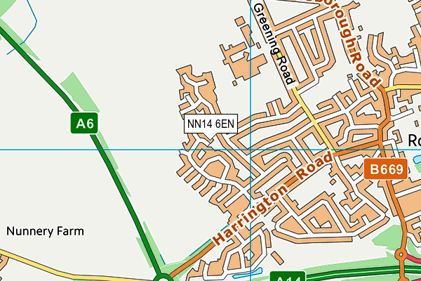 NN14 6EN map - OS VectorMap District (Ordnance Survey) NN14 6EN map - OS VectorMap District (Ordnance Survey)