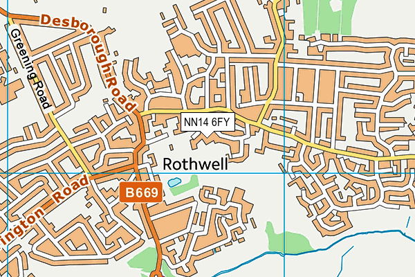 NN14 6FY map - OS VectorMap District (Ordnance Survey) NN14 6FY map - OS VectorMap District (Ordnance Survey)