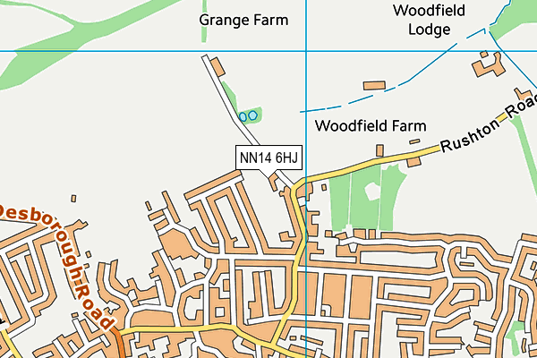 NN14 6HJ map - OS VectorMap District (Ordnance Survey) NN14 6HJ map - OS VectorMap District (Ordnance Survey)