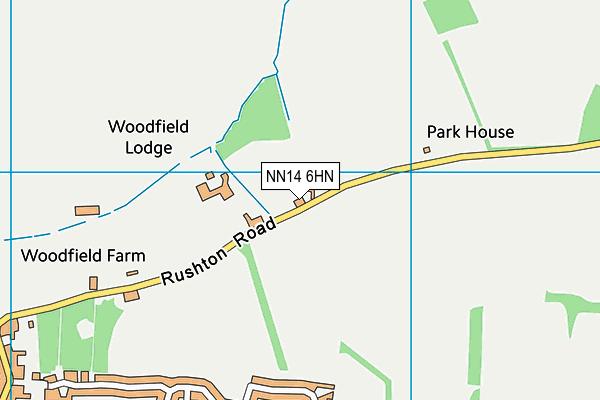 NN14 6HN map - OS VectorMap District (Ordnance Survey)