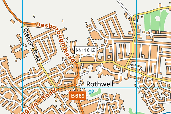 NN14 6HZ map - OS VectorMap District (Ordnance Survey) NN14 6HZ map - OS VectorMap District (Ordnance Survey)
