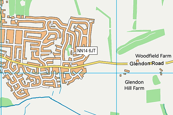 NN14 6JT map - OS VectorMap District (Ordnance Survey) NN14 6JT map - OS VectorMap District (Ordnance Survey)