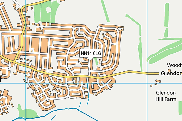 NN14 6LG map - OS VectorMap District (Ordnance Survey)