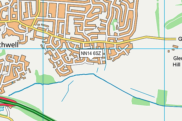NN14 6SZ map - OS VectorMap District (Ordnance Survey) NN14 6SZ map - OS VectorMap District (Ordnance Survey)