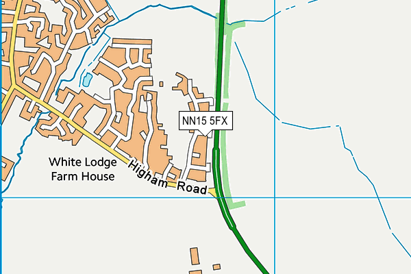 NN15 5FX map - OS VectorMap District (Ordnance Survey) NN15 5FX map - OS VectorMap District (Ordnance Survey)