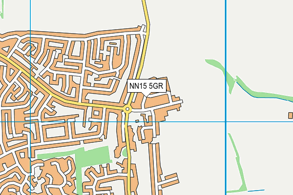 NN15 5GR map - OS VectorMap District (Ordnance Survey) NN15 5GR map - OS VectorMap District (Ordnance Survey)