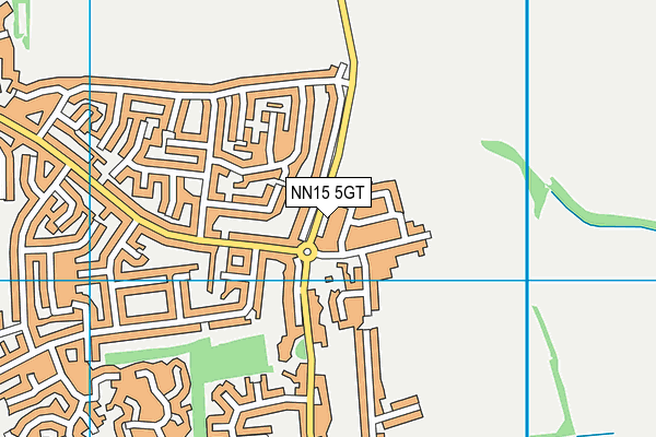NN15 5GT map - OS VectorMap District (Ordnance Survey) NN15 5GT map - OS VectorMap District (Ordnance Survey)
