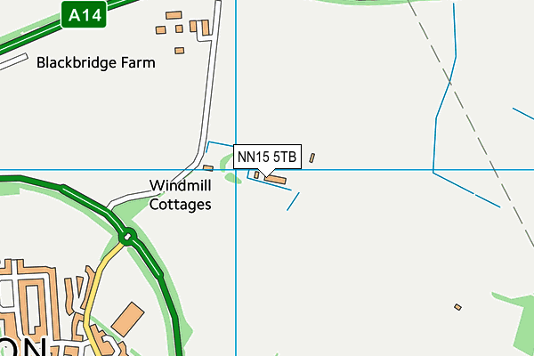 NN15 5TB map - OS VectorMap District (Ordnance Survey) NN15 5TB map - OS VectorMap District (Ordnance Survey)
