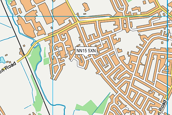 NN15 5XN map - OS VectorMap District (Ordnance Survey) NN15 5XN map - OS VectorMap District (Ordnance Survey)