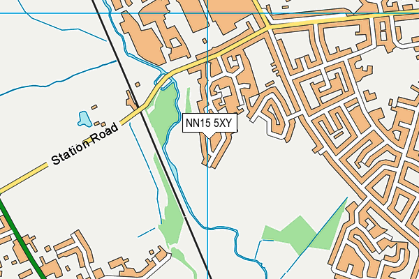 NN15 5XY map - OS VectorMap District (Ordnance Survey) NN15 5XY map - OS VectorMap District (Ordnance Survey)