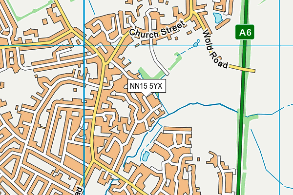 NN15 5YX map - OS VectorMap District (Ordnance Survey) NN15 5YX map - OS VectorMap District (Ordnance Survey)