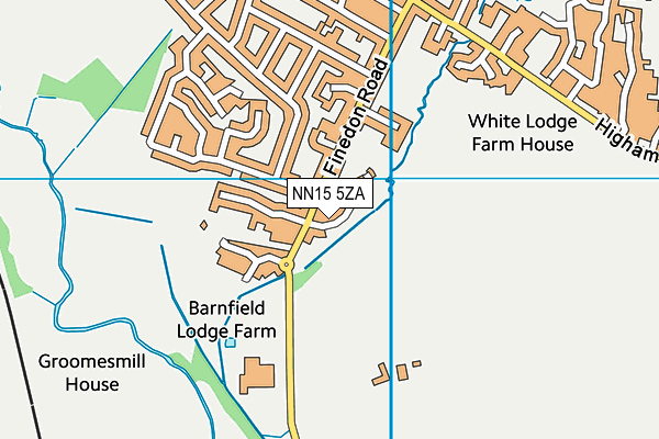 NN15 5ZA map - OS VectorMap District (Ordnance Survey) NN15 5ZA map - OS VectorMap District (Ordnance Survey)