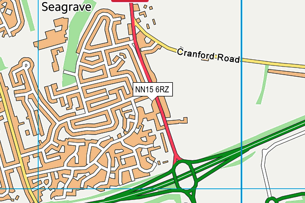 NN15 6RZ map - OS VectorMap District (Ordnance Survey) NN15 6RZ map - OS VectorMap District (Ordnance Survey)