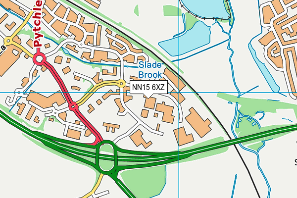 NN15 6XZ map - OS VectorMap District (Ordnance Survey)