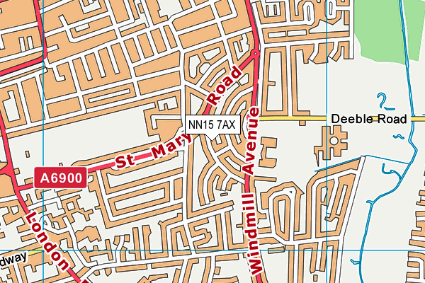 NN15 7AX map - OS VectorMap District (Ordnance Survey) NN15 7AX map - OS VectorMap District (Ordnance Survey)