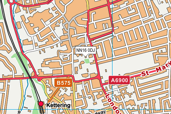 NN16 0DJ map - OS VectorMap District (Ordnance Survey)