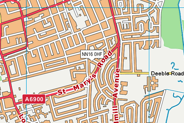 NN16 0HF map - OS VectorMap District (Ordnance Survey) NN16 0HF map - OS VectorMap District (Ordnance Survey)