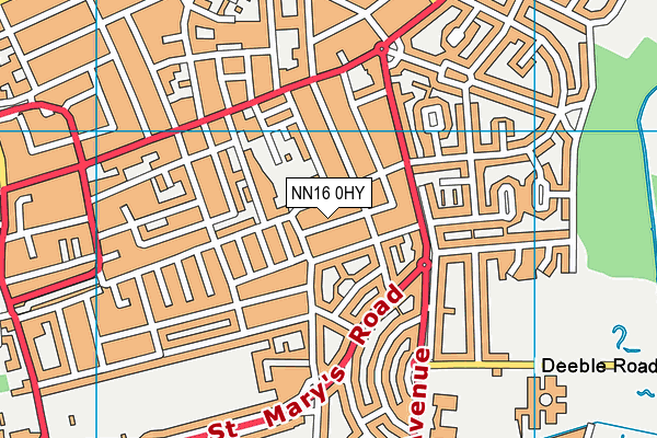 NN16 0HY map - OS VectorMap District (Ordnance Survey) NN16 0HY map - OS VectorMap District (Ordnance Survey)