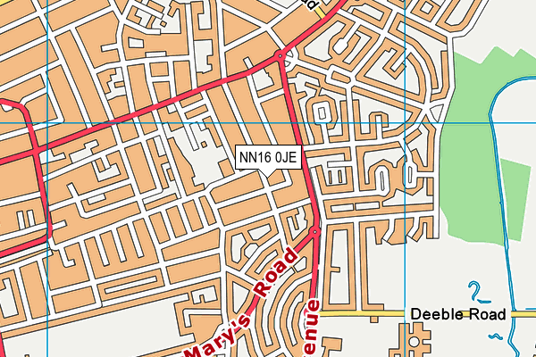 NN16 0JE map - OS VectorMap District (Ordnance Survey) NN16 0JE map - OS VectorMap District (Ordnance Survey)
