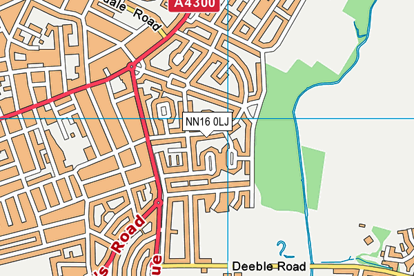 NN16 0LJ map - OS VectorMap District (Ordnance Survey) NN16 0LJ map - OS VectorMap District (Ordnance Survey)