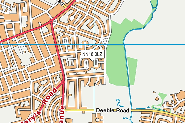 NN16 0LZ map - OS VectorMap District (Ordnance Survey) NN16 0LZ map - OS VectorMap District (Ordnance Survey)