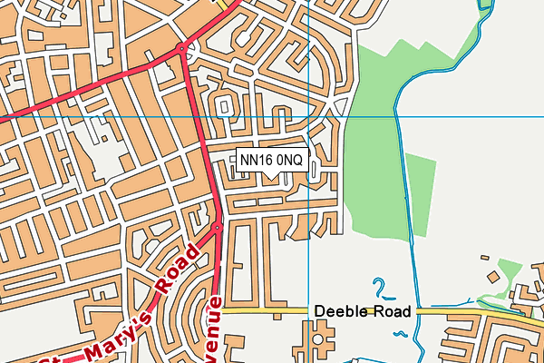 NN16 0NQ map - OS VectorMap District (Ordnance Survey) NN16 0NQ map - OS VectorMap District (Ordnance Survey)