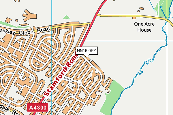 NN16 0PZ map - OS VectorMap District (Ordnance Survey) NN16 0PZ map - OS VectorMap District (Ordnance Survey)