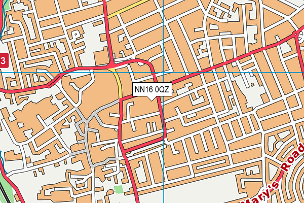 NN16 0QZ map - OS VectorMap District (Ordnance Survey) NN16 0QZ map - OS VectorMap District (Ordnance Survey)