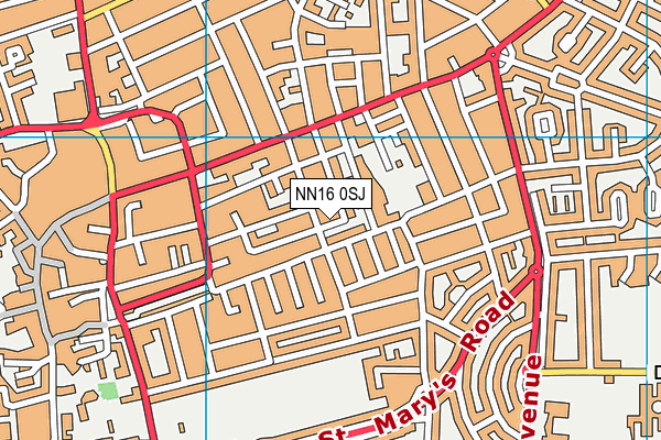 NN16 0SJ map - OS VectorMap District (Ordnance Survey) NN16 0SJ map - OS VectorMap District (Ordnance Survey)