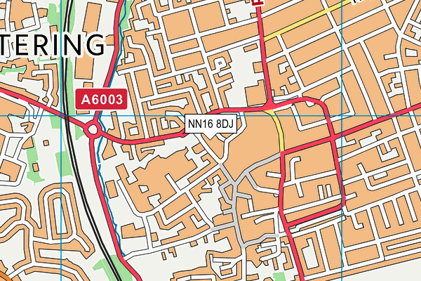 NN16 8DJ map - OS VectorMap District (Ordnance Survey)