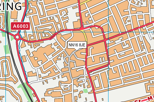 NN16 8JE map - OS VectorMap District (Ordnance Survey) NN16 8JE map - OS VectorMap District (Ordnance Survey)
