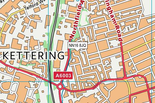 NN16 8JQ map - OS VectorMap District (Ordnance Survey)