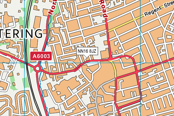 NN16 8JZ map - OS VectorMap District (Ordnance Survey) NN16 8JZ map - OS VectorMap District (Ordnance Survey)