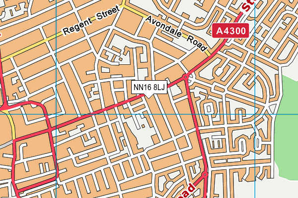NN16 8LJ map - OS VectorMap District (Ordnance Survey) NN16 8LJ map - OS VectorMap District (Ordnance Survey)