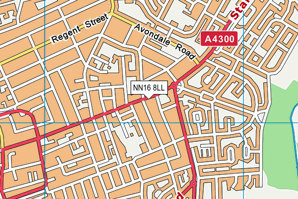 NN16 8LL map - OS VectorMap District (Ordnance Survey) NN16 8LL map - OS VectorMap District (Ordnance Survey)