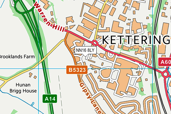 NN16 8LY map - OS VectorMap District (Ordnance Survey)